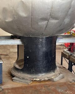 Movement of a piece of vintage gin distillery equipment
