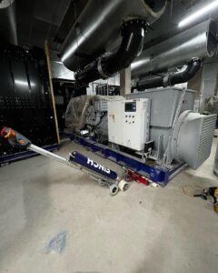 The PowerAttack moved these 3 x 18tonne generators around and into position
