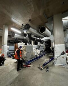 The PowerAttack moved these 3 x 18tonne generators around and into position