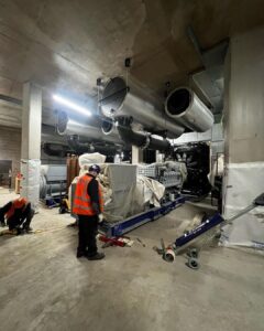 The PowerAttack moved these 3 x 18tonne generators around and into position