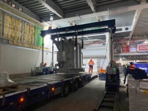Collection, delivery and installment of this 17tonne transformer using our 60tonne gantry