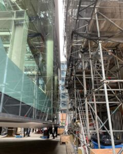 Installing a bespoke bridge between two London buildings