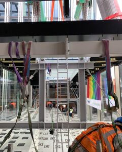 Installing a bespoke bridge between two London buildings