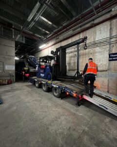 Generator install, split, lowered 7 meters then rebuilt