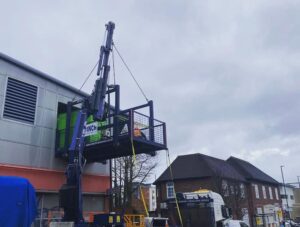 Installation of a combined heat and power unit