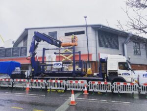 Installation of a combined heat and power unit